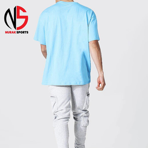 T-shirt NURAK Homme Oversize Extrême 100% Coton Écologique avec Logo Personnalisé OEM 220g Unisexe Streetwear Hip Hop Vintage Homme 2026 - Product Image 2