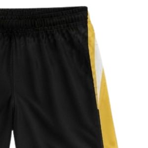 Shorts de lacrosse unisexe noir et or sublimés, légers en polyester, uniforme d'équipe, vêtements de sport performants pour l'entraînement - Product Image 6