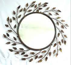 Hot Selling Iron Mirror Art Irregular Circular Living Room <b>Metal</b> <b>Frame</b> Wall Mirror Decor Christmas Vintage Luxury Space Casual - Product Image 3