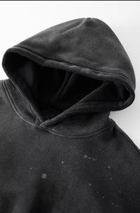 Vente en gros de sweats à capuche en molleton épais 420 g/m² 100 % coton, coupe oversize à épaules tombantes - Product Image 6
