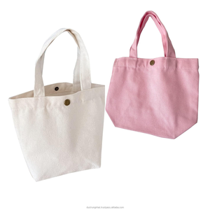 Bolsa de lona de algodón personalizada Bolsa de lona de color con asas suaves inferiores Bolsas de compras reutilizables de alta calidad a granel - Product Image 1