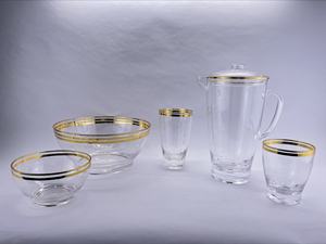 Gold Rimmed Acrylic <b>Plastic</b> Water <b>Tumbler</b> - Product Image 3