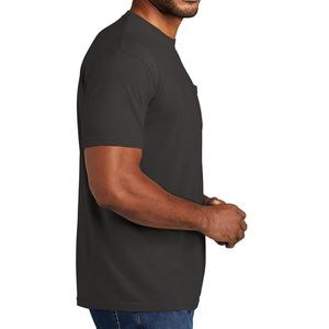เสื้อยืดโอเวอร์ไซส์ทรงหลวมสำหรับผู้ชาย ผ้าฝ้าย 100% เนื้อหนา สไตล์สตรีทแวร์ลำลอง แขนสั้น มีกระเป๋าเสื้อ - Product Image 2