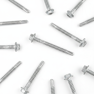 Self-Drilling <b>Screws</b> Washer Head Zinc/Hot-Dip <b>Galvanized</b> Carbon Steel Metric/Inch Standard Deep Coarse Thread Full-Length Class - Product Image 1