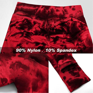 Women High Waist Tie Dye Yoga <b>Leggings</b> Scrunch Butt <b>Seamless</b> Gym Fitness Workout Running Activewear Pants - Product Image 5