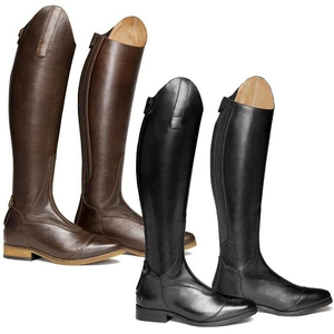 Nuevas Botas de Montar a Caballo Modelo 2026, de Cuero Liso, Altura Hasta la Rodilla, Cálidas para Otoño e Invierno, para Montar en Alta Montaña, a Precio Económico - Product Image 4
