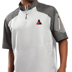 Best Performance Baseball Cage <b>Jacket</b> Stand Collar And Front Logo Breathable Mesh <b>Lightweight</b> Fabric Men's <b>Jackets</b> - Product Image 4