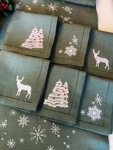 Servilletas bordadas a mano. Producto de exportación europeo. Aceptamos pedidos a granel. - Product Image 2