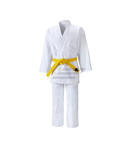 Uniforme de judo pour adultes de qualité supérieure, manches longues, 100% coton, respirant, séchage rapide, logo personnalisable sur le devant, taille adulte - Product Image 4