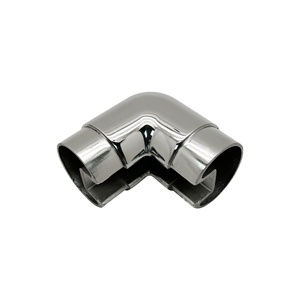 Connecteur de tube coudé à 90 degrés pour garde-corps en verre - Product Image 1