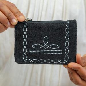 กระเป๋าสตางค์หนังกลับขนาดเล็กสำหรับผู้หญิงมีซิปปิดแบบวินเทจพกพาได้ - Product Image 1