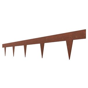 Bordatura per Giardino in Acciaio Pre-Ruggine, 10 Pezzi, 40 x 4,5, Resistente alle Intemperie, Pieghevole, Attrezzo Manuale da Giardino - Product Image 4