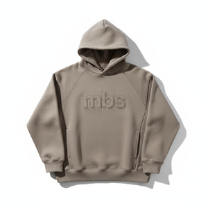 Sweat-shirt à capuche personnalisé en coton lourd 500 g/m² avec logo 3D en relief, coupe oversize, streetwear unisexe, vierge, haute qualité - Product Image 6