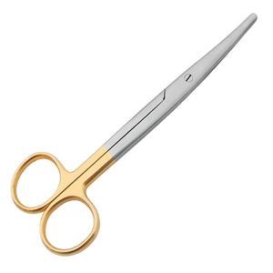 กรรไกรสแตนเลสเกรดอุตสาหกรรม Mayo (stile) รุ่น TC ใบมีดตรง (ใบมีดตรง) ด้ามจับสีเงิน - Product Image 1