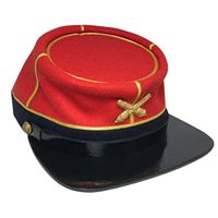 Gorra Kepi de la Unión Civil, específicamente identificada como una gorra de campo que se usaba por oficiales de grado mayor o teniente coronel.