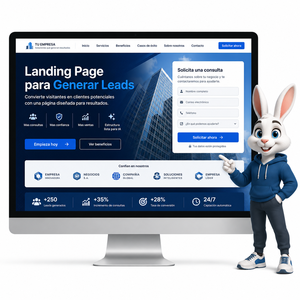 Página de aterrizaje para generar leads en negocios con más consultas, confianza en ventas y estructura lista para el crecimiento con IA - Product Image 1