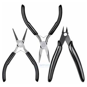 Stainless Steel Jewelry Pliers Set 3pcs Needle Nose Nose <b>Wire</b> Cutter Beading Tools for Jewelry Making <b>Craft</b> Repair DIY Supplies - Product Image 1
