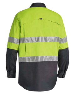 Camisa de Trabajo de Alta Visibilidad para Hombre, Reflectante, Resistente, de Manga Larga, para Electricistas, Agricultura y Construcción - Product Image 2