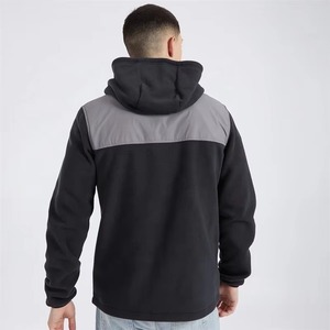Wholesale Custom Mens Hoodies <b>Fleece</b> Pullover Sweatshirt Casual Winter Wear OEM Bulk Orders Men's <b>Hooded</b> <b>Fleece</b> Jacket Color - Product Image 2