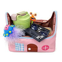 Ensemble de papeterie, sac isotherme portable pour déjeuner, multi-compartiments, pour étudiants, bureau et pique-nique