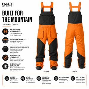 Professional <b>Waterproof</b> Winter Ski Bib Mens Womens Snowboarding Pants Insulated Windproof Outdoor Snow <b>Overalls</b> Skiing Wear Gear - Product Image 5