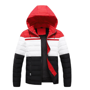 New Design Stylish Custom Logo Canvas Stand Collar Full Sleeve Custom Color <b>Puffer</b> <b>Jacket</b> for Men Adults - Product Image 1