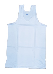 Usine directe en gros Offre Spéciale 100% anneau filé coton peigné uni teint respirant doux intérieur porter haute qualité hommes blanc gilet - Product Image 3