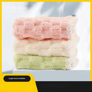 Toalla de Mano Ultra Absorbente de Algodón, Ligera, de Secado Rápido, para Baño, Spa, Hotel, al por Mayor, al Mejor Precio, Suave Toalla de Mano de Felpa de Coral - Product Image 1