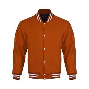 Veste universitaire à col montant, veste en tricot d'hiver, logo personnalisé, prix d'usine, design tendance - Product Image 2