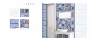 กระเบื้องห้องน้ำเซรามิกเคลือบเงาขนาด 300x300 มม. สีสันสดใส ลายดอกไม้ รุ่น Piazza Olympia - Product Image 1
