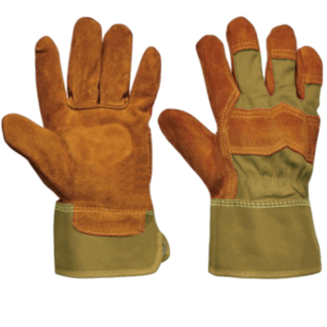 Top Grade Heavy Duty Cowhide Split Leather Work <b>Gloves</b> CE Certified 11 oz Thickness Personal Protective Abrasion Safety <b>Gloves</b> - Product Image 4