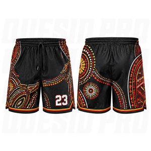 Custom Basketball Shorts Tribal <b>Tattoo</b> Sublimated Basketball Uniform Shorts Wholesale Polyester Teamwear OEM ODM Factory Direct - Product Image 1