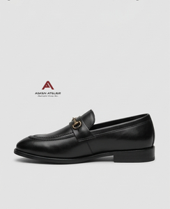 Asken Atelier Men's Synthetic Loafers Slip Toe Formal Shoes Breathable Anti-Slip for Office Business Wedding Elegant Occasions - Product Image 2