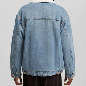 Blouson en jean d'hiver - Haute qualité 100% coton respirant séchage rapide écologique OEM streetwear décontracté délavé - Product Image 5
