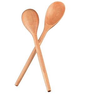 Cuillère à café en bois mince avec logo gravé, 13,5x1,5 cm, finition miroir - Product Image 3