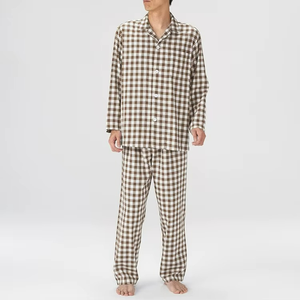 <b>Men's</b> <b>Pajama</b> <b>Set</b> Cotton <b>Pajamas</b> Simple Style sleepwear - Product Image 4