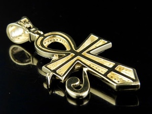Pendentif Moissanite Œil d'Horus Ankh Croix Hip Hop Foi Chrétienne en Argent 925 Plaqué Or Luxe Diamant Dvars DDP-1016 Cadeau - Product Image 6