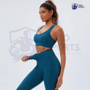 Ensemble de yoga respirant pour femme, en tissu doux et confortable, idéal pour la course et le fitness – Meilleur fournisseur, prix de gros, tendance actuelle - Product Image 4
