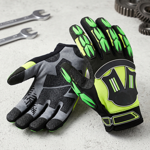 Guantes Mecánicos Amara de Cuero Sintético de Alto Rendimiento, Antideslizantes, Resistentes a Impactos, con Inyección de TPR para Trabajo Pesado, Guantes de Seguridad para Manos - Product Image 3
