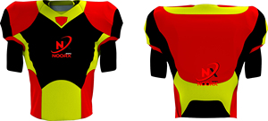 Maillot de football américain personnalisé en twill sublimé, ensemble uniforme de football américain avec nom d'équipe, marque NOORX SPORTS - Product Image 2