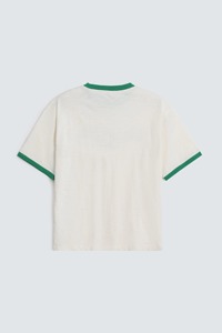 Camiseta Extra Grande para Hombre, 100% Algodón, Color Sólido, Ribete en Contraste, Cuello Redondo, Manga Corta, Estilo Casual, Logotipo Frontal, Transpirable - Product Image 6