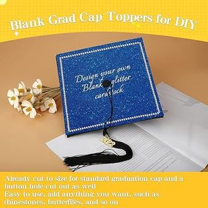 Set di 10 Decorazioni Glitterate per Cappelli di Laurea, Topper per Feste e Decorazioni per Tocco di Laurea - Product Image 2