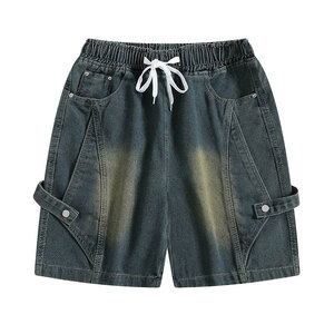 Shorts en jean pour femme grande taille RELICSTAR CARPORATION avec logo personnalisé, 100 % coton, séchage rapide, respirant, taille mi-haute, coupe droite, décontracté - Product Image 1