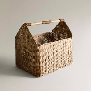 Cesta de Mimbre Elegante para Niños, Cesta de Almacenamiento Práctica para Picnic, Organización del Hogar y Uso en Exteriores - Product Image 1