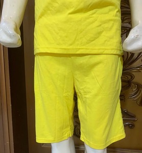 Ensemble T-shirt et short pour homme Furuilai, haute qualité, 100% polyester, col rond, manches courtes, tissu satiné, imprimé numérique, non tissé, été - Product Image 2