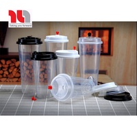 Gobelets à bulles jetables en plastique PP givré LONG an avec impression de logo personnalisé, nouvelle génération, origine Vietnam