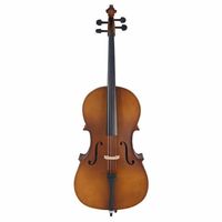 4/4 Acoustic Cello Set with Case Bow Rosin in Wood Color (Model D0100HP4CVW)