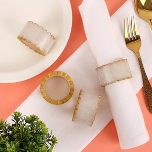 Anillo para Servilletas de Boda Hecho a Mano con Resina, Clásico, Duradero, Ecológico, Decoración Premium para Mesa de Comedor por Tradebyd - Product Image 1