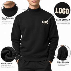 เสื้อสเวตเชิ้ตสตรีทแวร์ผู้ชายทรงโอเวอร์ไซส์ พิมพ์ลายกราฟิก คอกลม แฟชั่น เสื้อผ้าจากซัพพลายเออร์ - Product Image 6