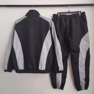 Ensemble survêtement coupe-vent 2 pièces personnalisé pour hommes – Survêtements en nylon unis pour hommes – Fabricants de tenues de sport - Product Image 4